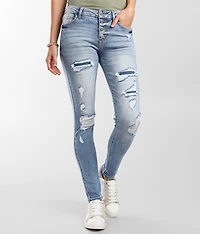 Mid-Rise Skinny Stretch Jean