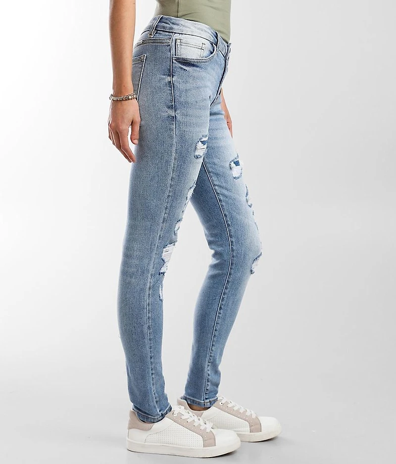 Mid-Rise Skinny Stretch Jean