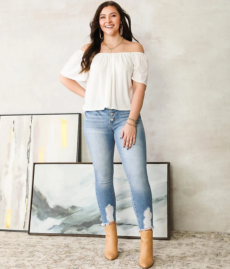 Kurvy Mid-Rise Ankle Skinny Jean