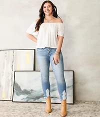 Kurvy Mid-Rise Ankle Skinny Jean