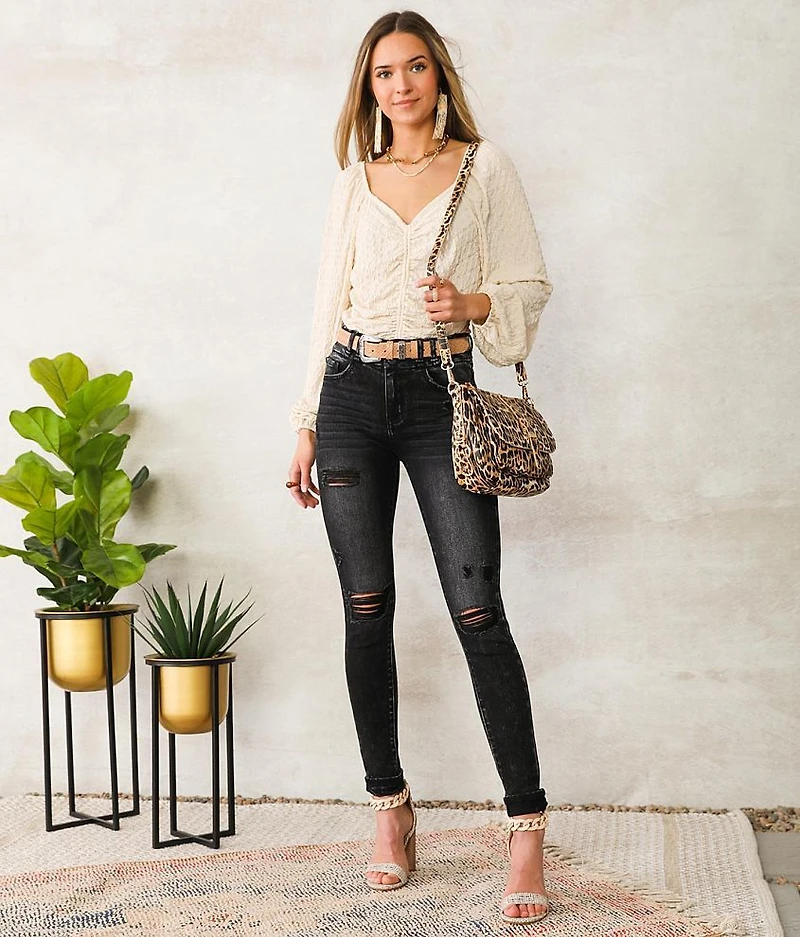 High Rise Skinny Stretch Jean