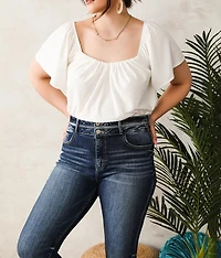 Kurvy Ultra High Ankle Straight Jean