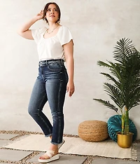 Kurvy Ultra High Ankle Straight Jean