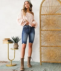 High Rise Bermuda Stretch Short