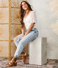 High Rise Relaxed Stretch Jean