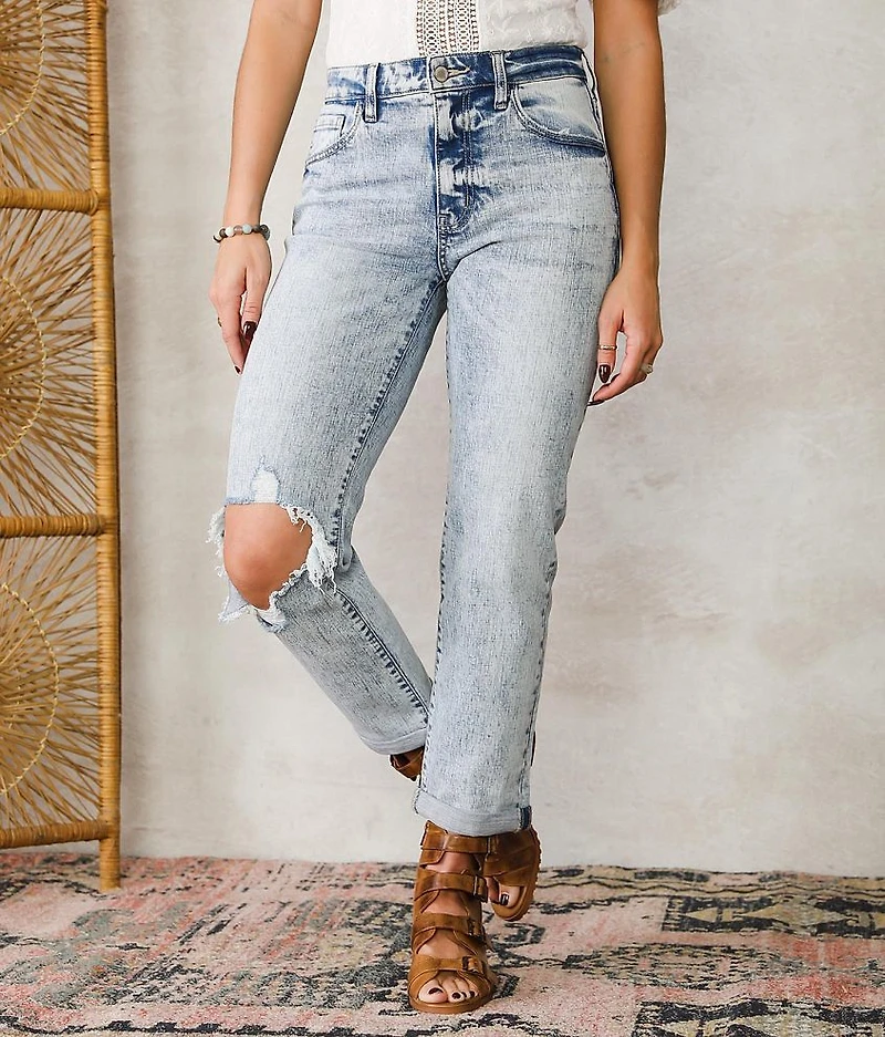 High Rise Relaxed Stretch Jean