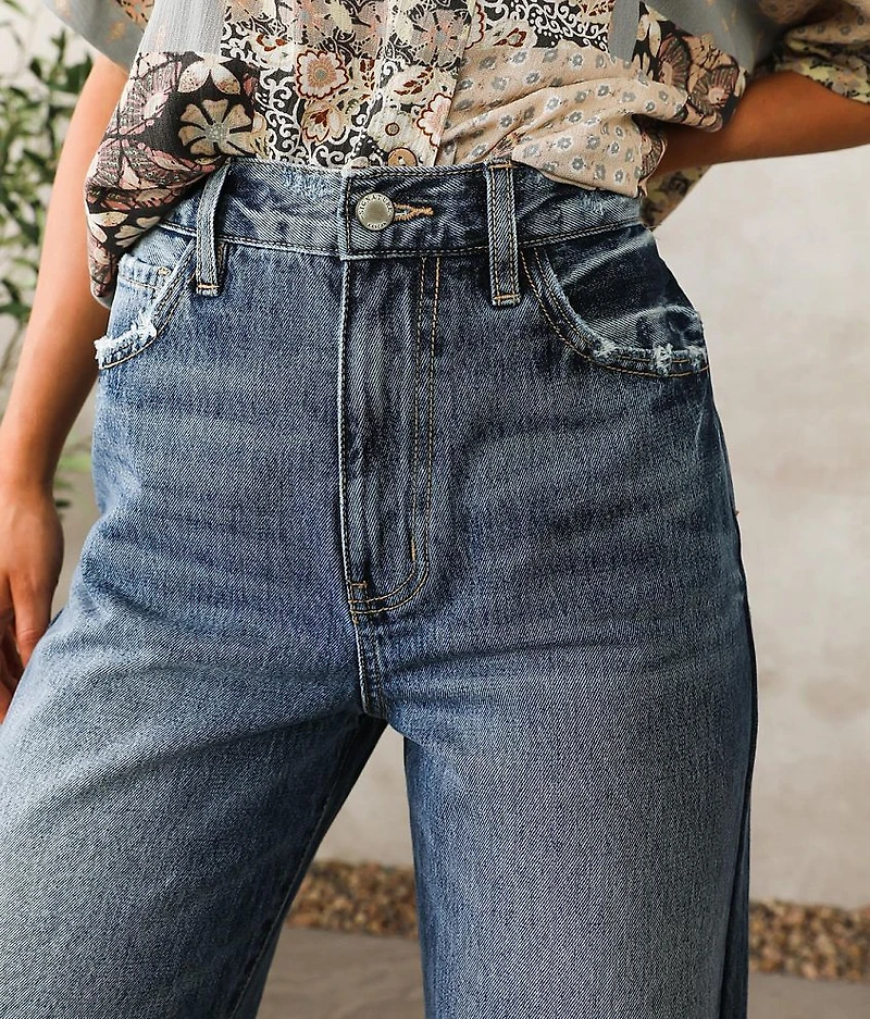 High Waisted Wide Leg Jean