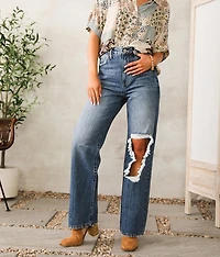 High Waisted Wide Leg Jean