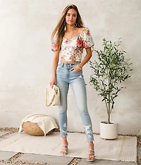 High Rise Ankle Skinny Jean