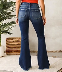 High Rise Split Flare Jean