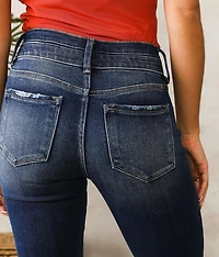 High Rise Split Flare Jean