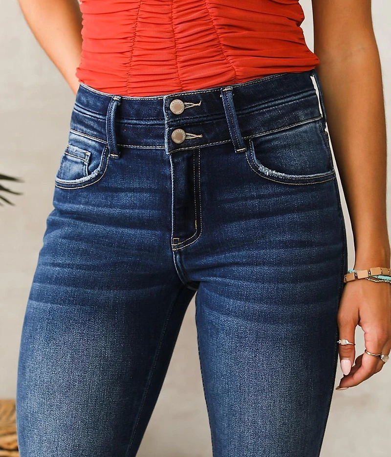 High Rise Split Flare Jean
