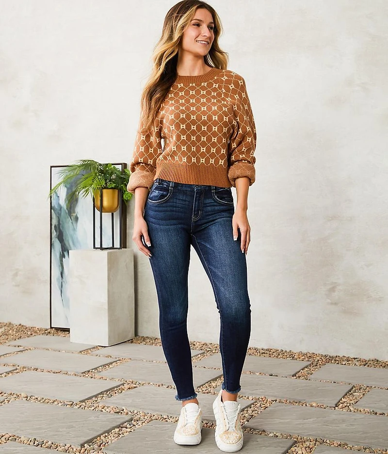 High Rise Ankle Skinny Jean