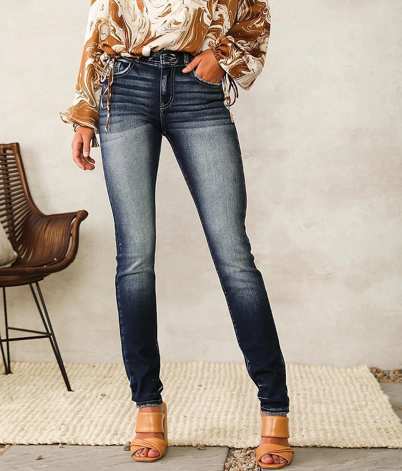Mid-Rise Skinny Stretch Jean