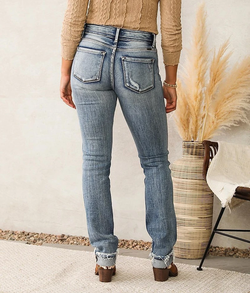 Kurvy Mid-Rise Straight Jean