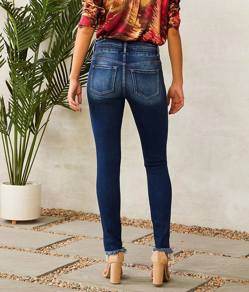 High Rise Split Ankle Skinny Jean