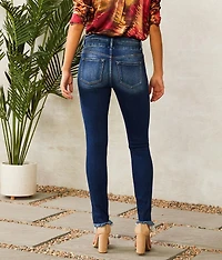 High Rise Split Ankle Skinny Jean