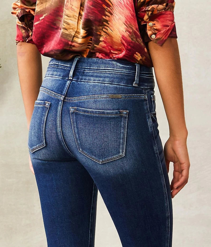 High Rise Split Ankle Skinny Jean