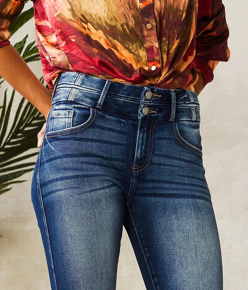 High Rise Split Ankle Skinny Jean