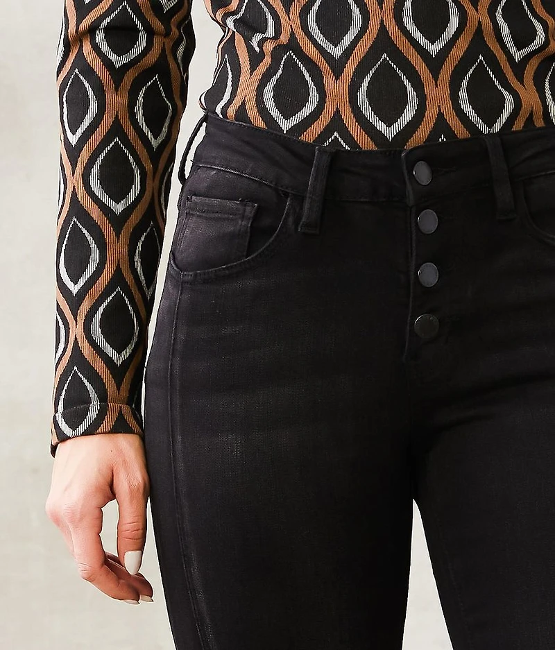 Kurvy Mid-Rise Flare Jean