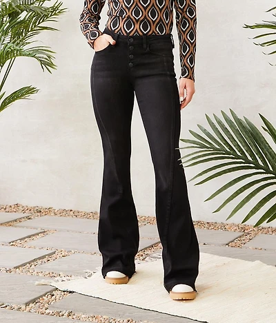 Kan Can Signature Kurvy Mid-Rise Flare Jean