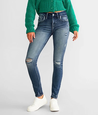 Mid-Rise Skinny Stretch Jean