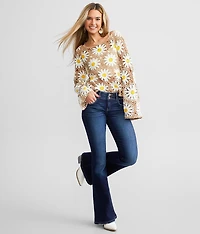 Low Rise Flare Stretch Jean