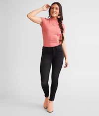 Mid-Rise Ankle Skinny Stretch Jean