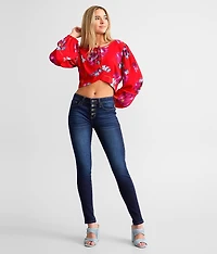 Mid-Rise Skinny Stretch Jean