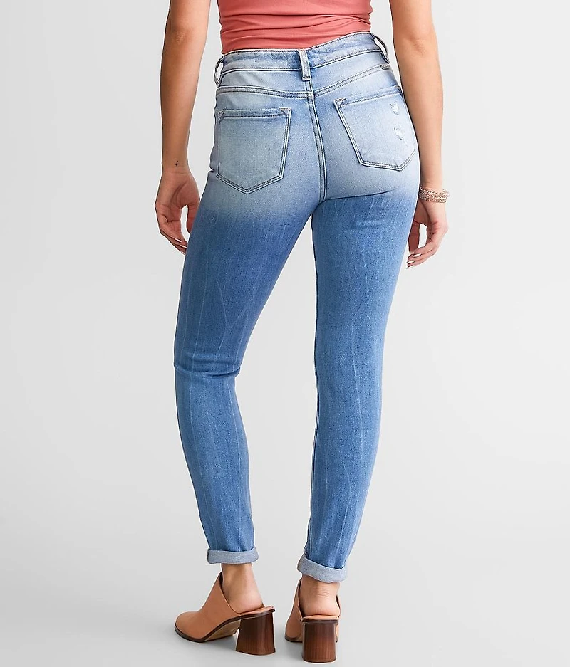 High Rise Ankle Skinny Stretch Jean