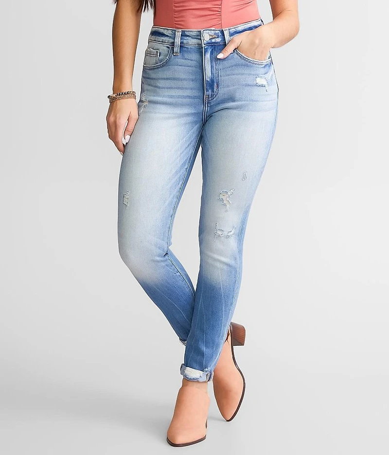 High Rise Ankle Skinny Stretch Jean