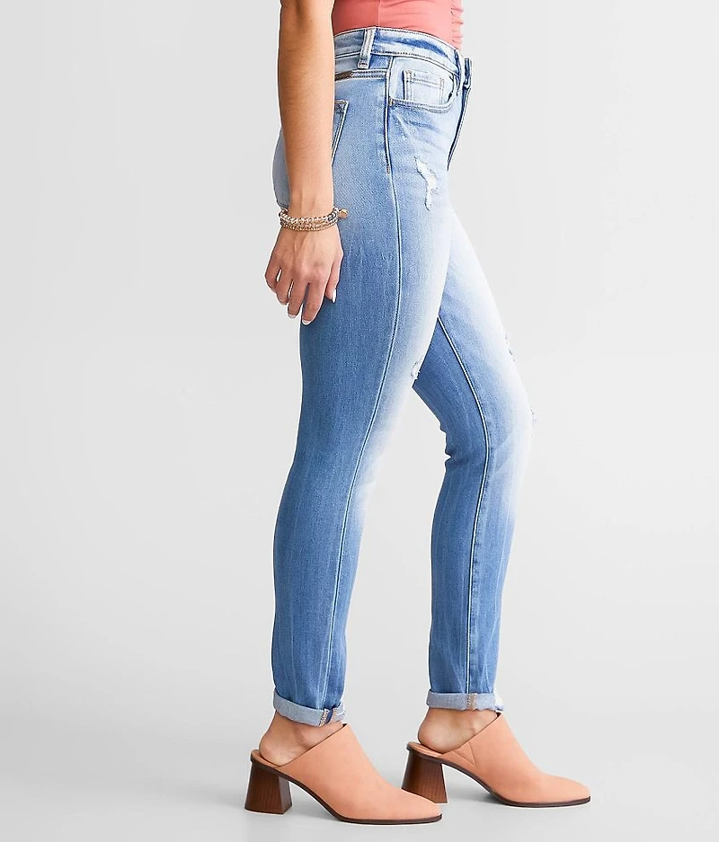 High Rise Ankle Skinny Stretch Jean