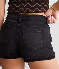 Mid-Rise Stretch Cuffed Short