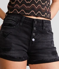 Mid-Rise Stretch Cuffed Short