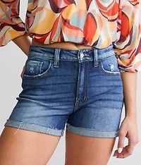 High Rise Stretch Cuffed Short