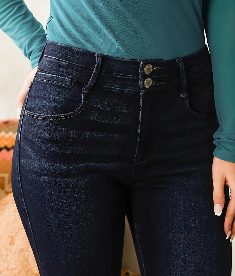 High Rise Ankle Skinny Stretch Jean