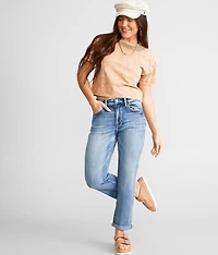 High Rise Relaxed Stretch Jean