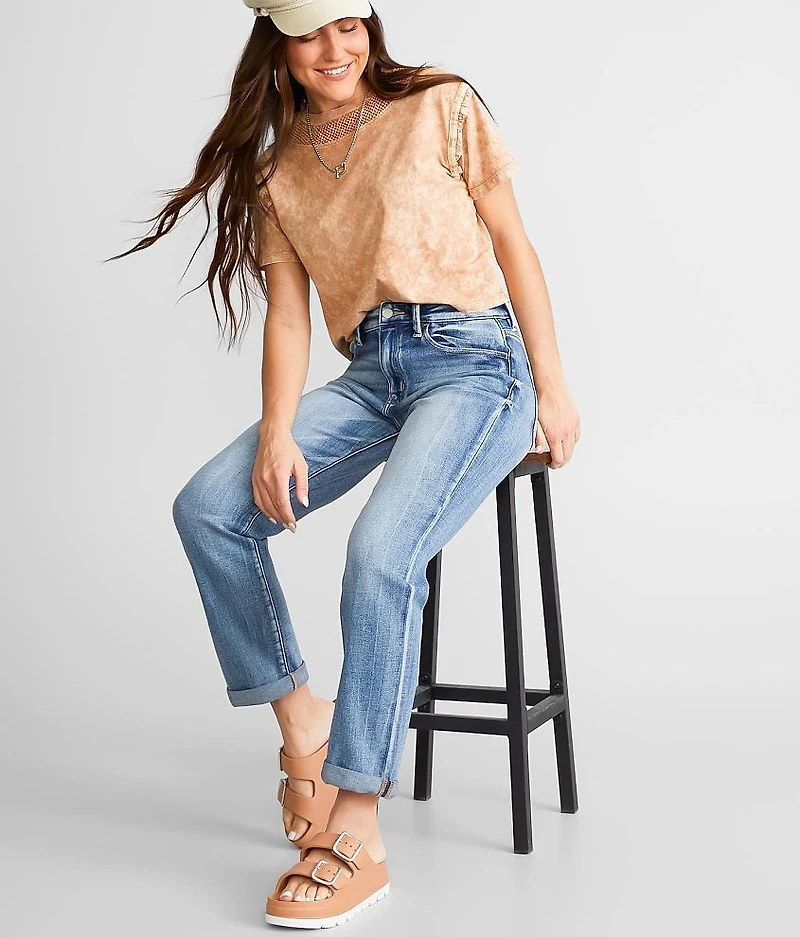 High Rise Relaxed Stretch Jean