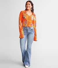 High Rise Super Flare Stretch Jean