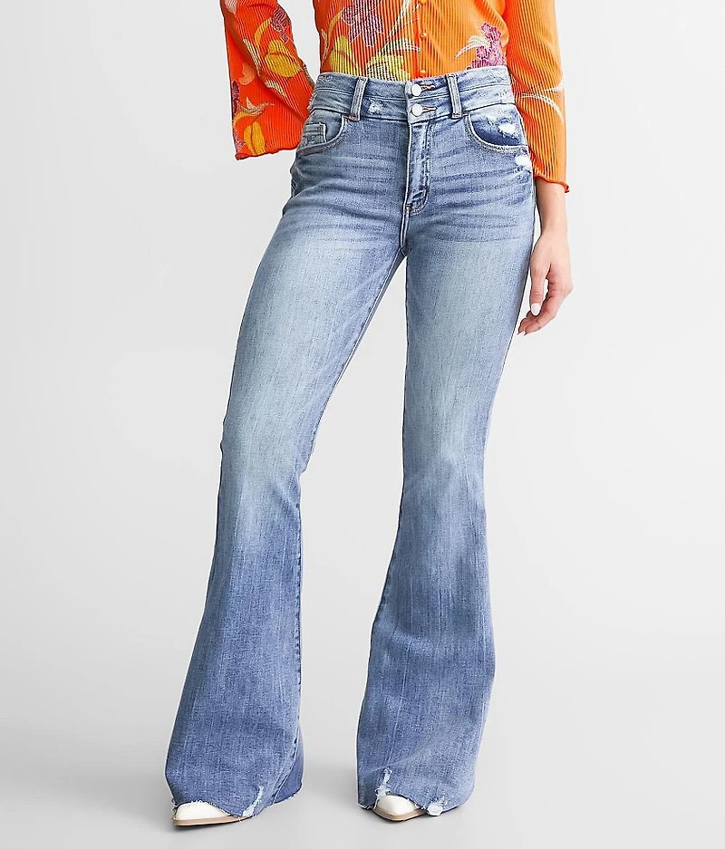 High Rise Super Flare Stretch Jean
