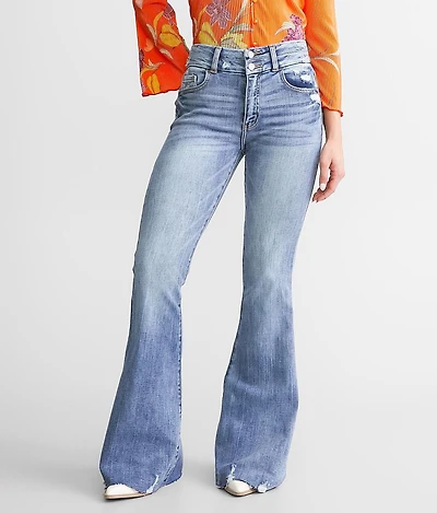 High Rise Super Flare Stretch Jean