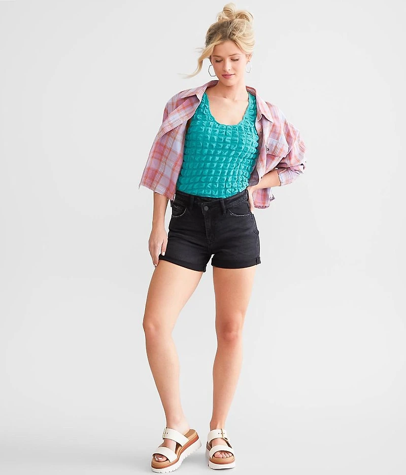 High Rise Stretch Cuffed Short