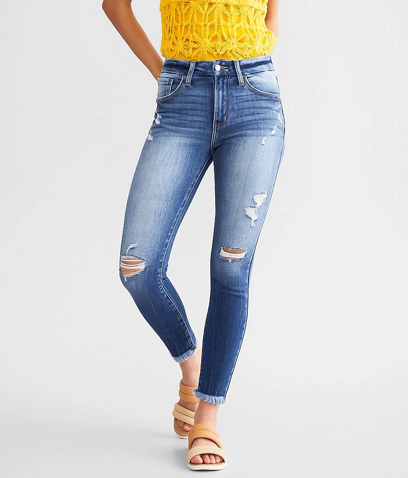 High Rise Ankle Skinny Stretch Jean