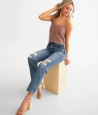 Ultra High Rise 90s Cropped Straight Jean