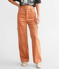 90s Cropped Wide Leg Corduroy Cargo Pant
