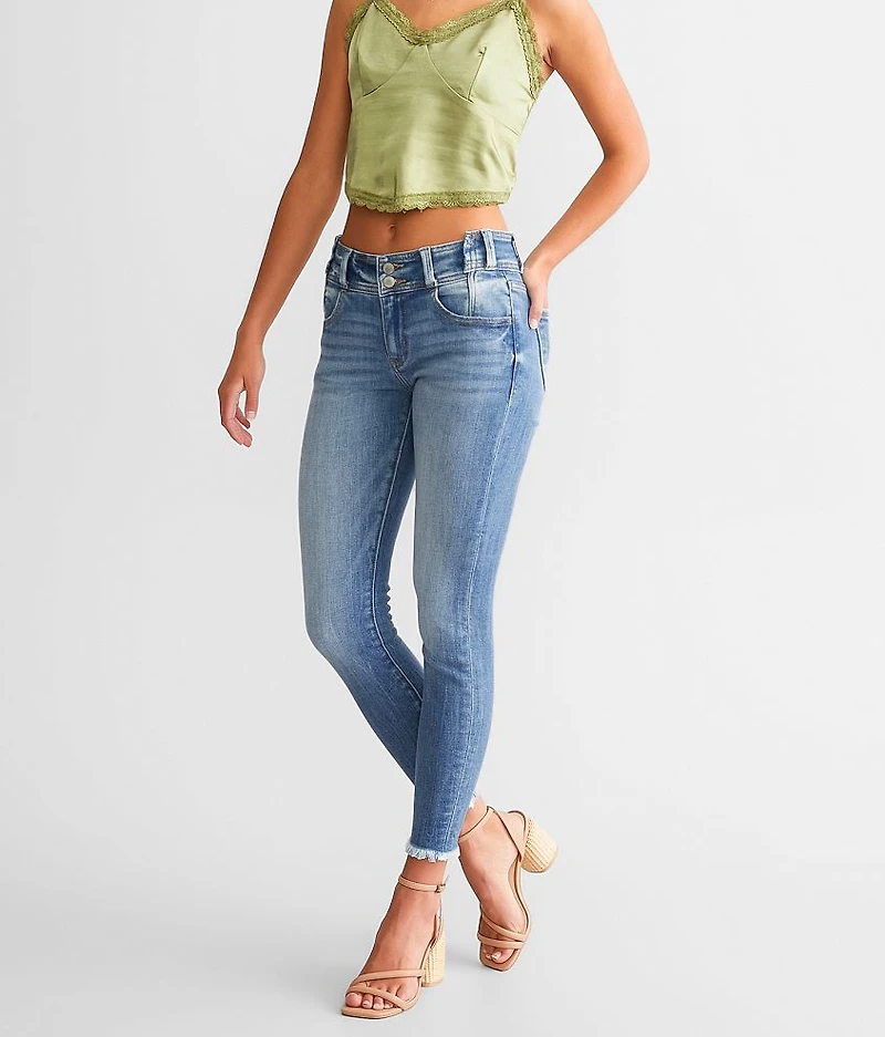 Mid-Rise Ankle Skinny Stretch Jean
