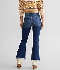 High Rise Cropped Flare Stretch Jean