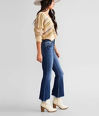High Rise Cropped Flare Stretch Jean