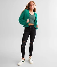 High Rise Ankle Skinny Stretch Jean