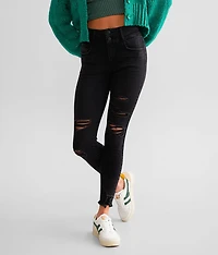 High Rise Ankle Skinny Stretch Jean